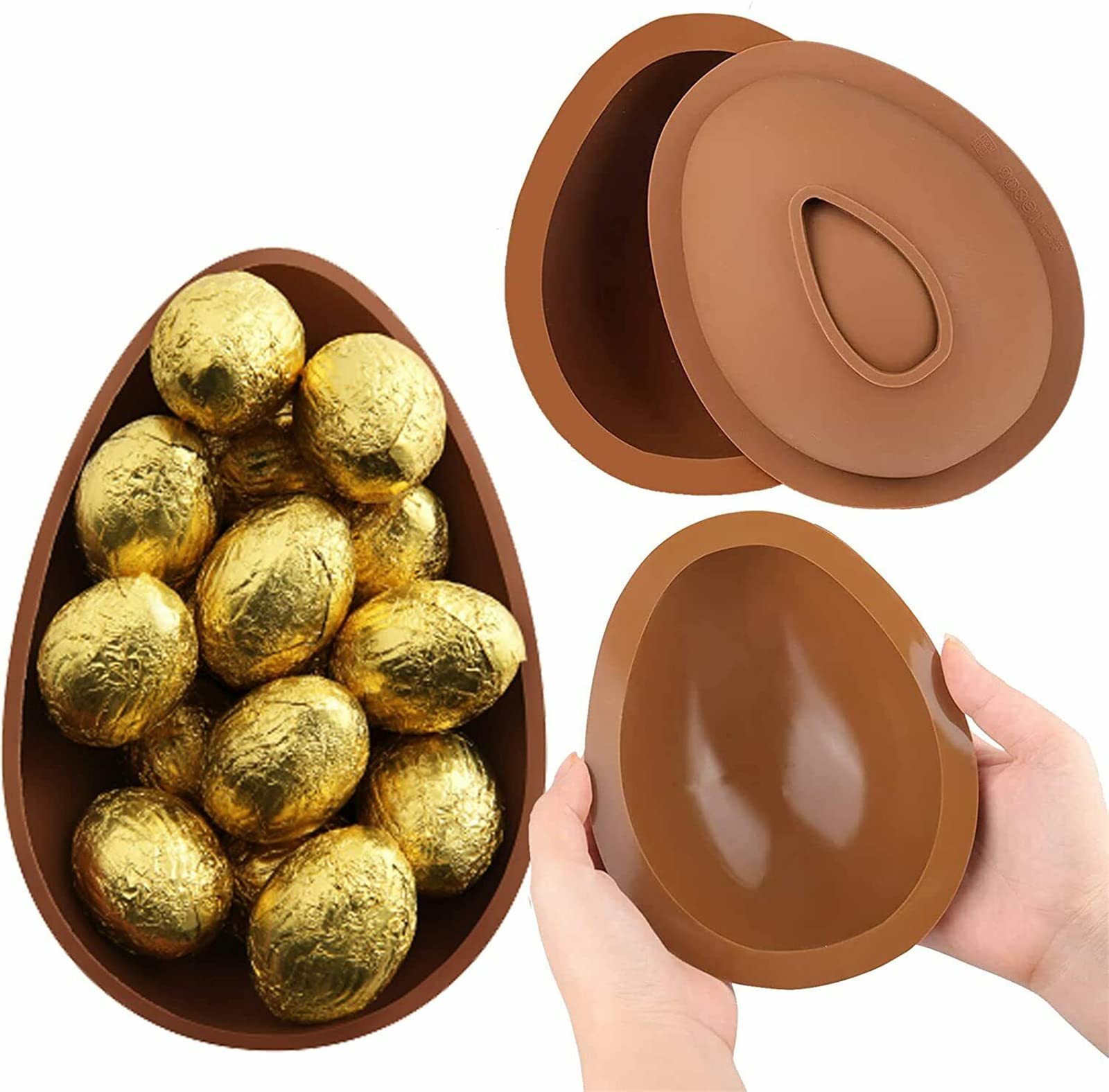 マトファーステンレスチョコレート卵イースターバレンタインチョコレートモールド片面 マトファーステンレスチョコレート卵イースターバレンタイン